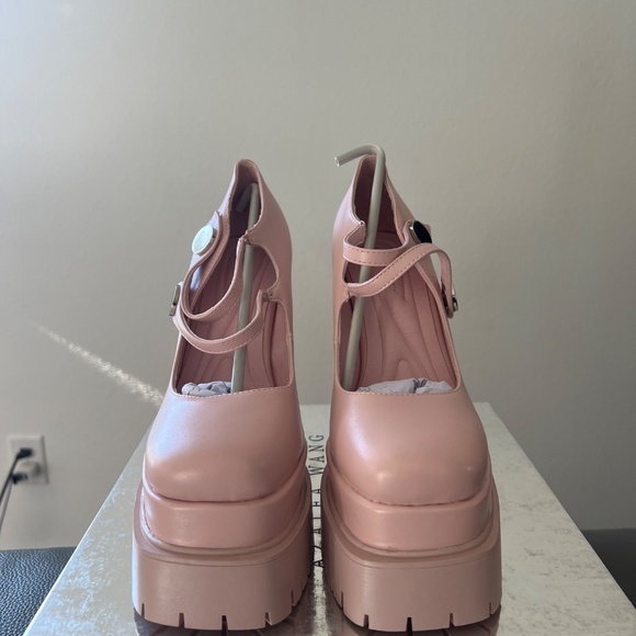 AKIRA AZALEA WANG VIOLINA PINK CHUNKY PLATFORM PUMP Size 7.57.5 - Picture 3 of 10